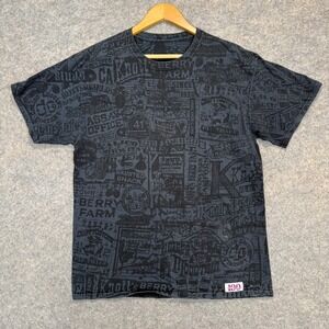 Knott's Berry Farm 100th Anniversary Shirt Mens Medium AOP All over Print‎ Rare